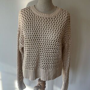 Open Weave Long Sleeve Sweater Old Navy